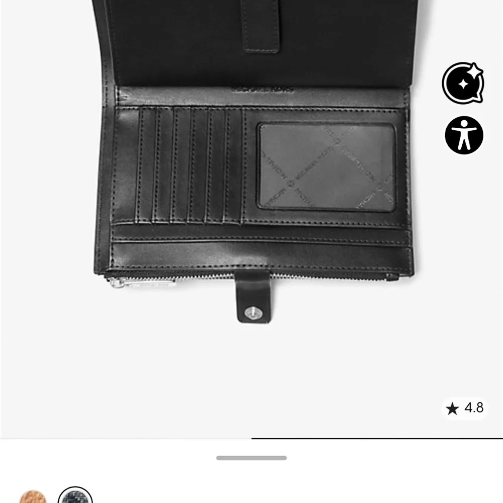 MICHAEL KORS Jet Set Lg Ombré Signature Logo Wristlet Phone Holder Wallet 
Black - Picture 11 of 16